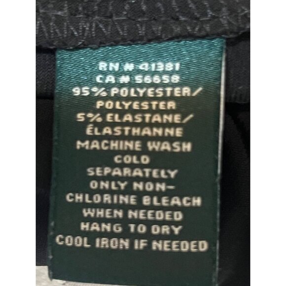 Lauren Ralph Lauren Size 8 Black White Abstract Print Body Con Dress Career Boho - Picture 10 of 16